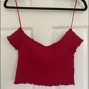 H&M off the shoulder crop top.